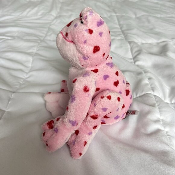 Ganz Webkinz Plush Love Frog Pink Red Hearts Stuffed Animal HM144 - NO CODE - Picture 2 of 7